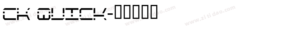 CK Quick字体转换